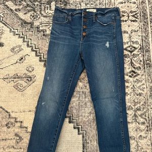 10 inch high rise Madewell Jeans